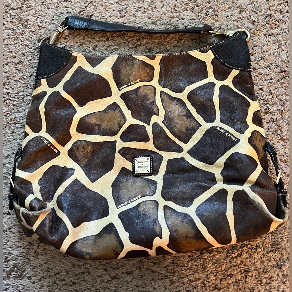 Authentic Dooney and Burke Giraffe Shoulder Bag